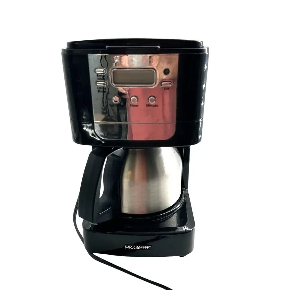 Mr. Coffee 5 Cup Programmable Coffee Maker Thermal Carafe Delay Brew Tested